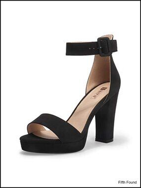 Platform Chunky High Heels Ankle Strap Open Toe Sandals